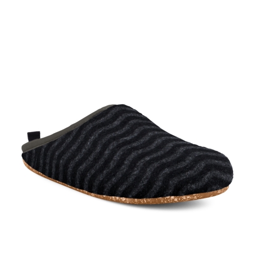 Camper Wabi Slippers Black / Grey - Mens Singapore JQCCRP-161